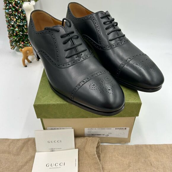 Men’s Gucci lace up oxfords size 13.5 made in Italy - Picture 3 of 10